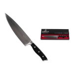 CUCHILLO PARRILLERO INOXIDABLE 8'' 3 REMACHES MANGO ABS