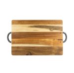 TABLA RUSTICA CON HERRADURAS PARRILLERO 40x26x1,8CM GRILLTECH - Imagen 2