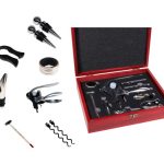 CAJA MADERA SACACORCHO Y ACCESORIOS DELUXE GRILLTECH