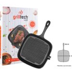 SARTEN CUADRADO 24.5X24.5CM FIERRO FUNDIDO GRILLTECH