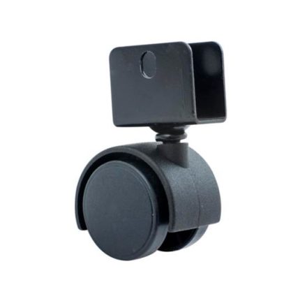 RUEDA PLASTICA C/CANAL TIPO YO-YO 40 MM / 15MM BL