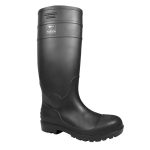 Bota PVC-101 Industrial Negra Punta y planta Acero Bufalo