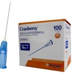 AGUJA HIPODERMICA 23G X 1 CAJA X 100. CRANBERRY