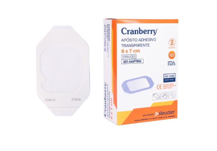 AAAPTRA64.jpg APÓSITO ADHESIVO TRANSPARENTE 6X7CM CRANBERRY PACK 50 - Imagen 1