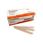 BAJALENGUAS DE MADERA CAJA X100 CRANBERRY