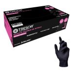 GUANTES NITRILO NEGRO M TRESOR