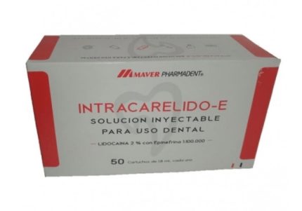 Anestesia Lidocaína 2% con Epinefrina Marca MAVER (Caja 50 Cartuchos 1.8ml cada uno)