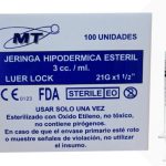 JERINGA LUER LOCK 3CC 21G X 1 1/2 CJX100 MT