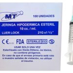 JERINGA LUER LOCK 10CC 21G X 1 1/2 CJX100 MT