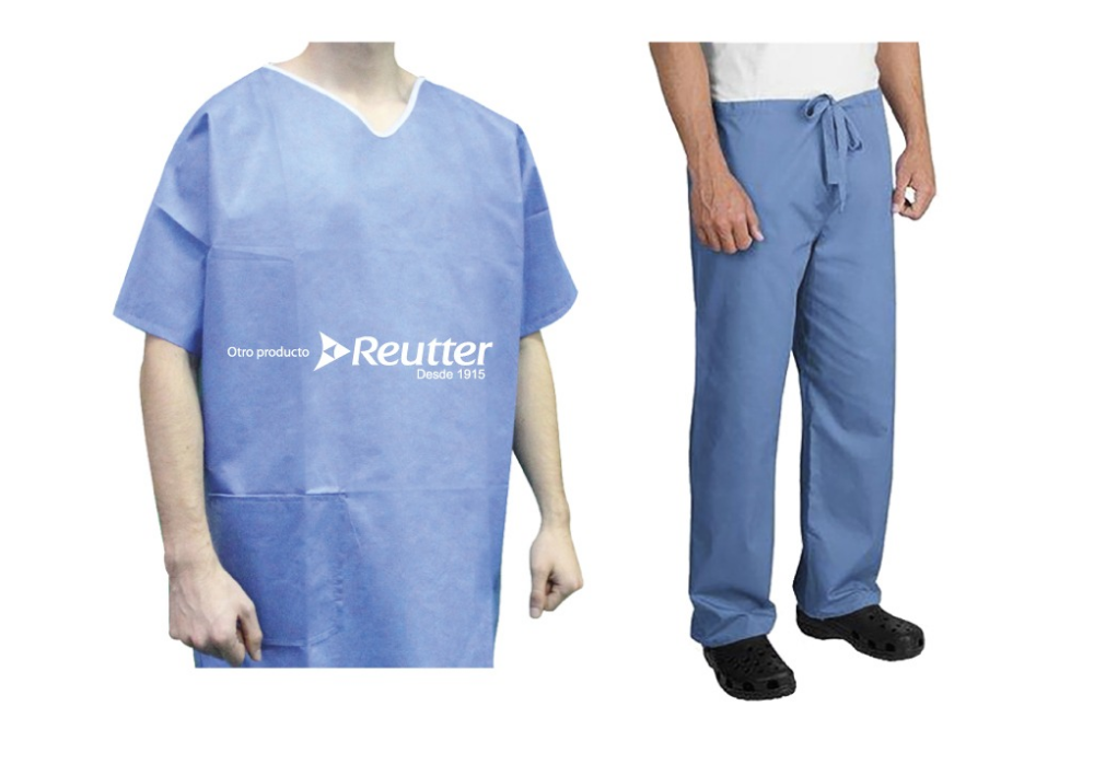 AAAMBOMM.png AMBO CLÍNICO DESECHABLE - CAMISA + PANTALON SMS TALLA M UNIDAD - Imagen 1
